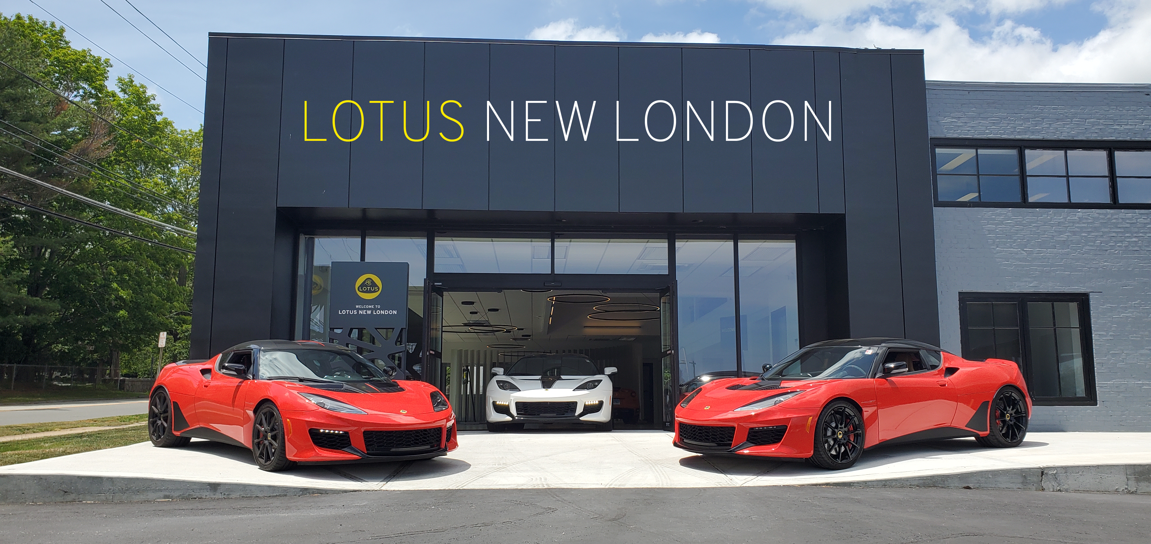Lotus Cars Facing the Viewer